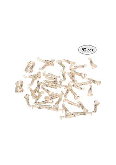 Kosona Balıkçı İğne Kalkanları - Kamuflaj Renk, Küçük Boy, 50 Adet - Balık İğnesi Dolaşmasını Engeller, Doğru Kanca Açısı Sağlar