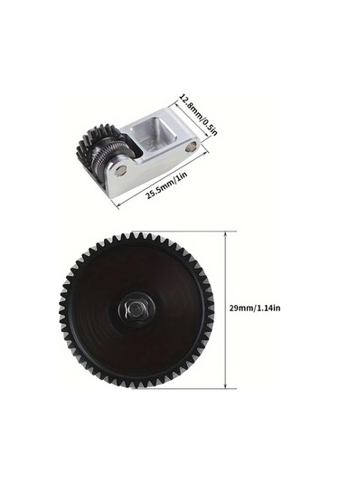 Xuweiwei Siyah Extruder Dislisi Bambu X1 P1p P1s 3d Yazici Aksesuarlari Kalip Celigi Ekstruder Dislileri
