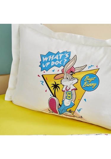 Karaca Home Looney Tunes Summer Vibes Tek Kişilik Pike Takımı Beyaz