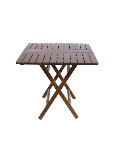 Bahçecimobilya Atina Katlanır Masa - Atina Masa 80X80 Ceviz