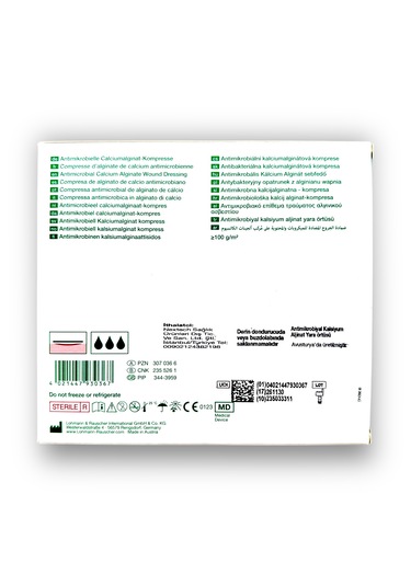 Suprasorb A + Ag Kalsiyum Aljinatlı Ve Gümüşlü Yara Örtüsü 10 X 10 Cm - 10 Adet