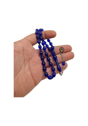 Han Ticarethane Lacivert Renk Toz Kehribar Tesbih