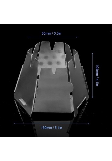 Jokmae Altıgen Mangal Mini Katlanır, Taşınabilir Şömine Çok Renkli