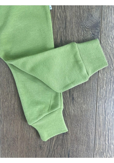 2d2b Hello Friends Alttan Çıtçıtlı Bereli Unisex 3lü Bebek Takım Yeşil