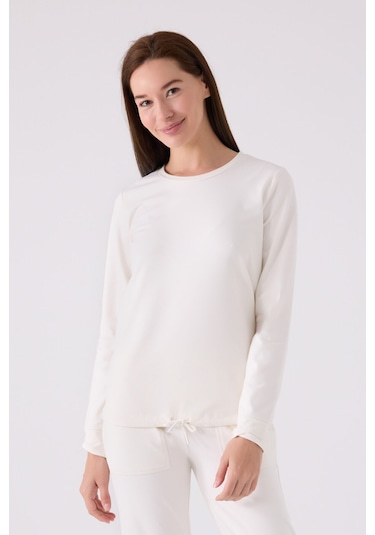 Pierre Cardin Kadın Beyaz Uzun Kol Pijama Takım Pc8925-s-v1