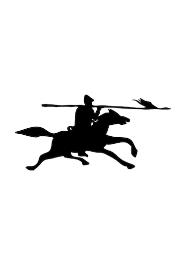 Savaşçı Folyo Sticker Derstv1257 40cm Uzunluk Siyah