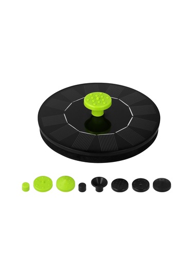 Kosona Güneş Enerjili Süngerli Fıskiye, 6v 1w Siyah+yeşil Başlıklı, 130mm Su Döngüleme Pompası, Kuş Havuzu Bahçe Manzarası İçin Xh01-130b