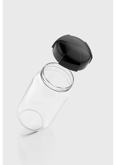 Renga Rhea 1000 Ml Siyah Kapaklı Cam Kavanoz 131012 Siyah