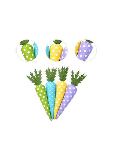 Pazly Süslemeleri Suntek Polka-dot-serisi Paskalya Oturma Havuç 4x Cs