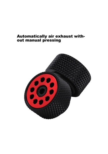 Kangvka Hpqf-s1a Bilgisayar Su Soğutma Sistemi Otomatik Gaz Çıkartma Valfi Gümüş, Kırmızı - G1/4 İç Dişli, Bakır Malzeme, Kolay Kurulum