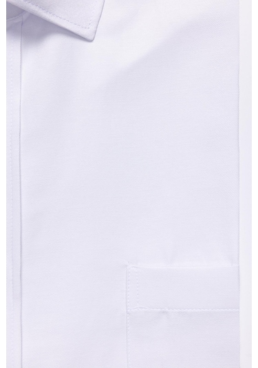 Tudors Büyük Beden Pamuklu Kolay Ütü Düz Beyaz Erkek Gömlek-27973-beyaz Beyaz