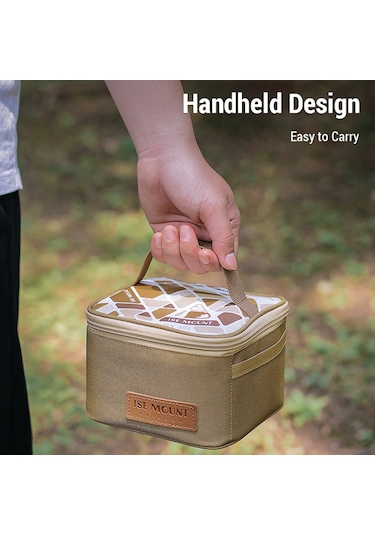 Hombey Açık Hava Çantası Baharat Çalkalayıcı Baharat Dağıtıcı Baharat Kapları Seyahat Baharat Seti Seyaha Koyu Kahverengi