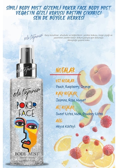 Eda Taşpınar Poker Face Body Mist Vücut Spreyi 200 ML