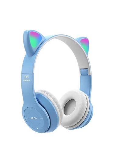 Novahub P47m Mavi Çocuk Kulaklık - Bluetooth Baş-kulak, Pratik Kullanım