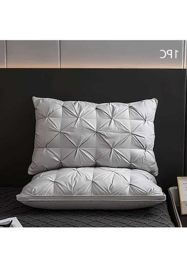 Trendooze Yumuşak Polyester Elyaf Konforlu Uyku Destek Gri Sunshine022 Gri Yastık Gri