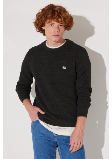 Lee Regular Fit Normal Kesim Bisiklet Yaka Haki Erkek Triko Kazak L212149801 Haki Lee Regular Fit Normal Kesim Bisiklet Yaka Haki Erkek Triko Kazak L212149801 Haki