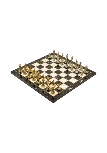 Gifthome Metal Satranç Takımı-seti orta ingiliz parlak Taş Ve Düz