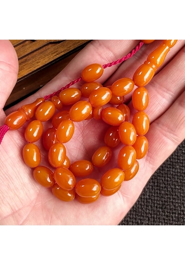 8x11 mm Beyzi Mişmişi Miskevi Baga Tesbih, Bağa Tespih