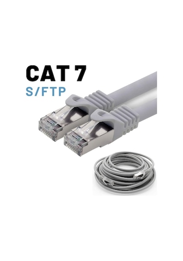 Irenis CAT7 Kablo S/FTP LSZH Ethernet Network Lan Ağ Kablosu 1 M-Gri