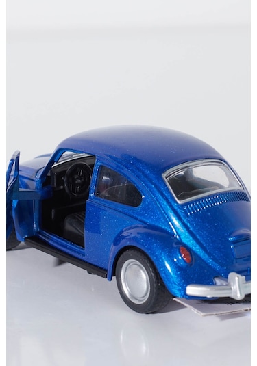 Mavi Metal Beetle Vosvos Nostaljik Araba 12 Cm Koleksiyonluk Diecast