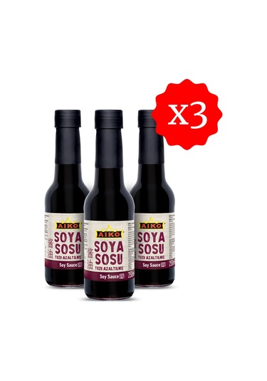 Aiko Tuzu Azaltılmış Soya Sosu 250 Cc Cam
