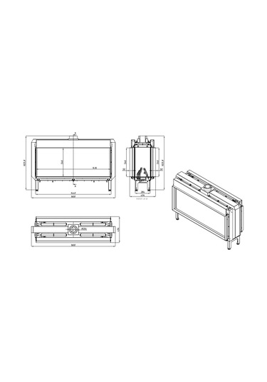 VOURLA 140 TUNEL CAM GAZLI ŞÖMİNE