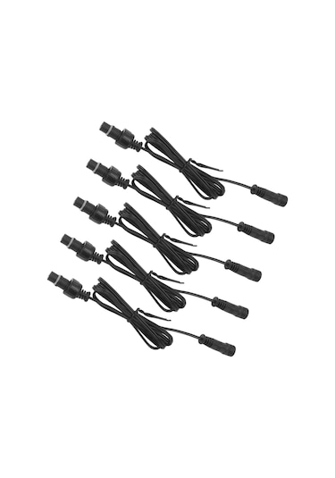 Mufunye 5 Adet 1m Ip67 Su Geçirmez 2 Pinli Led Denizaltı Lambası Uzatma Kablosu, Pvc Malzeme, Bahçe/trase Lambaları İçin Hızlı Bağlantı