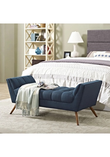 Anka Puf Bench Bank Mavi