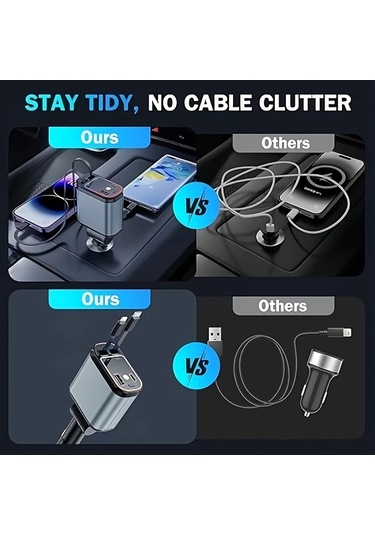 Dashanshop W&o 66w Hızlı Şarj Cihazı Metalik Gri Yıldızlı Gökyüzü Işığı Galaxy S23 S22 İphone 16 15 14 13 Plus Pro Max Android Tablet Usb C