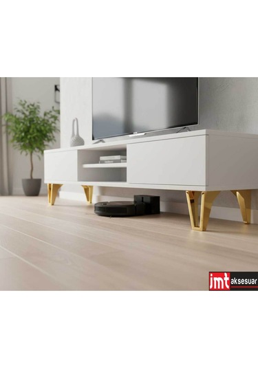 Penta 15 Cm Altın Koltuk Baza Dolap Tv Ünitesi Yatak Odası Konsol Çocuk Ve Genç Odası Ayağı Altın