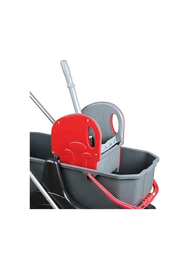 Safell Çift Kovalı Temizlik Arabası - Sıkma Presli Temizlik Seti
