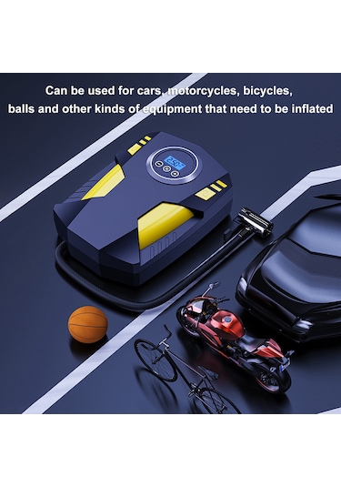 Yaozixa St-5002 12v Araç Lastik Pompa, Led Işık, Hızlı Enflasyon, Otomatik Durma, Düşük Gürültü, Taşınabilir, Araç/motosiklet/bisiklet İçin Yaozixa St-5002 12v Araç Lastik Pompa, Led Işık, Hızlı Enflasyon, Otomatik Durma, Düşük Gürültü, Taşınabilir, Araç/motosiklet/bisiklet İçin