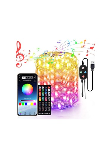 Dize Işıklar Usb İle Güçlendirilmiş Değişen Pırıltı Çok Renkli