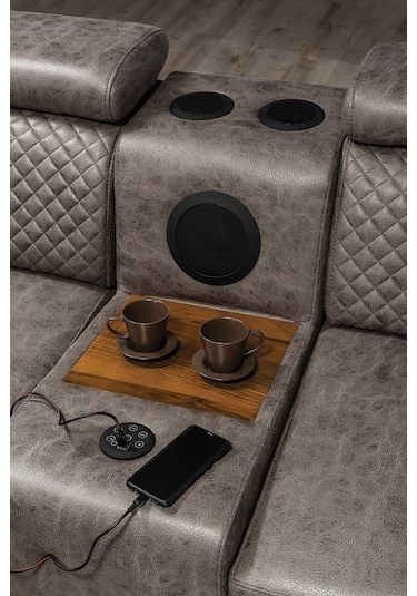 Lord Ses Sistemli Yataklı Mekanizmalı Köşe Koltuk Takımı Kahve