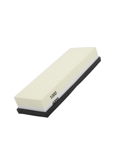 Tenfowee Ev Mutfak İçin Çift Yüzlü Zımpara Taşı - Kalın Ve İnce Zımpara Yüzeyleriyle Bıçak Kesici, 1000-6000 Tane, Beyaz Korundum Malzeme Diğer