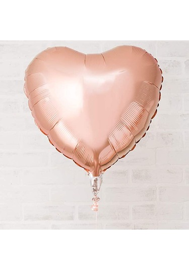 Kalp Folyo Balon Rose Gold 60 CM