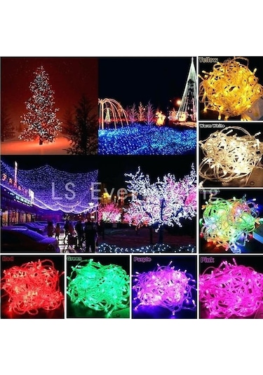 Sabit - Animasyonlu | 10 Metre İp Led Işık Yılbaşı Süs Işık Mavi