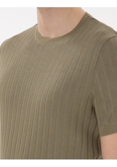 Pierre Cardin Erkek Haki Kazak /triko 50305991-vr027 Haki