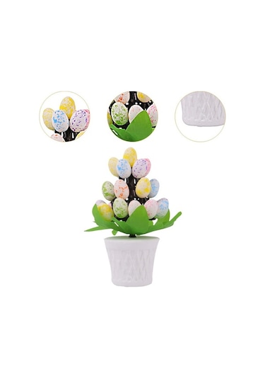 Pazly Yumurtaları Yapay Suntek Renkli-noktalar Paskalya Odalar Bonsai Yu