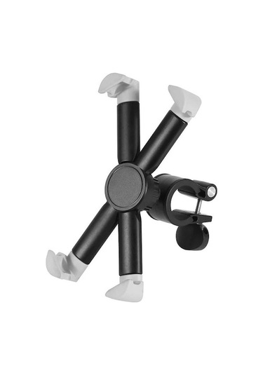 Rogfer Motosiklet Bisiklet Telefon Tutucu Açık Sürüş Ekipmanları 4.7-8 İnç Cep Telefonu / Tablet Gri İçin Uygun Gri Gri