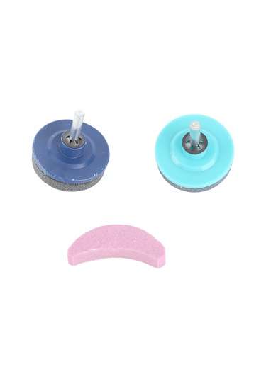 Geeroyoo Çim Biçme Makinesi Bıçağı Sıvama Aleti 3'lü Seti - Emery Malzeme İle Dayanıklı, Kolay Kurulum, Çim Biçme Verimliliğini Artırır