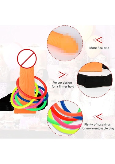 Şenlikli Halka Atma Oyunu Gelin Duşu Aksesuarları Oyuncaklar Yetişkin Kızlar İçin Halka Atma Oyunu Parti Gelin Komik Plastik Halkalar Diğer