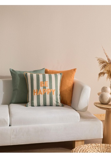 Joyleaf 3'lü Kırlent Kılıf Seti Yeşil