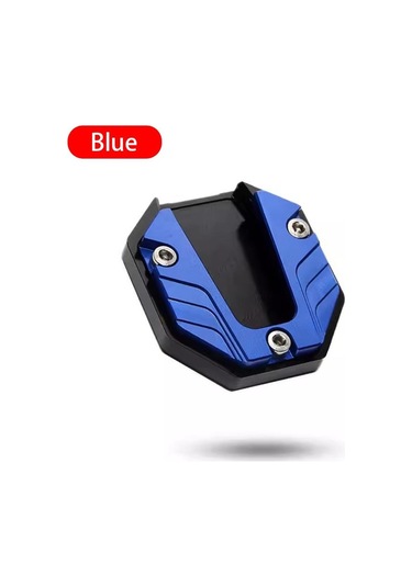 Mavi Semetal Motosiklet Standı Ayak Uzatma Yan Standı Destek Pedi Uzatma Plakası Elektrikli Bisiklet Yan Park İçin