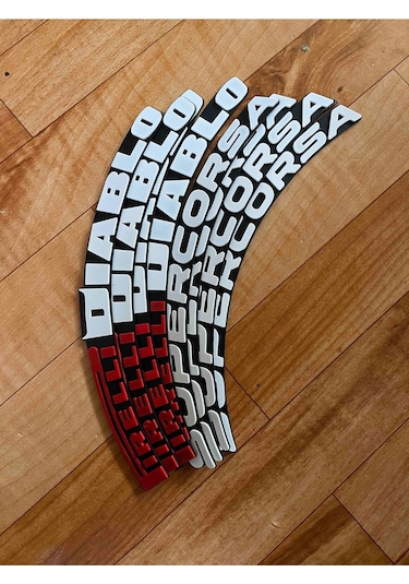 Motorsiklet Lastik Yazısı Pirelli Diablo Supercorsa 4 Adet 1.9 Cm