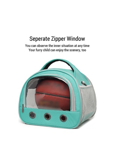 Taşınabilir Hamster Taşıma Çantası - Nefes Alabilir Pencereli Omuz Askılı Küçük Evcil Hayvan Seyahat Çantası Mavi Mavi