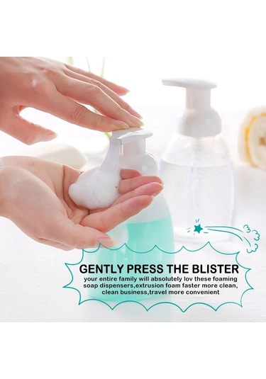 100 Ml-30/60/100/150 Ml Şeffaf Köpük Şişe Sıvı Sabun Şanti Köpük Noktaları Şişeleme Şampuan Losyon Duş Jeli Köpük Pompası Şişeleri