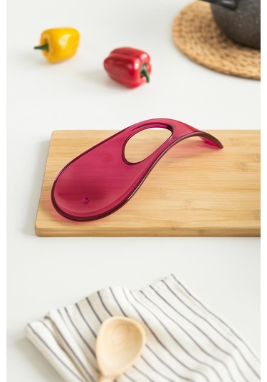 Akrilik Mürdüm Tezgah Üstü Kirli Kaşıklık & Kepçe Altlığı Pembe