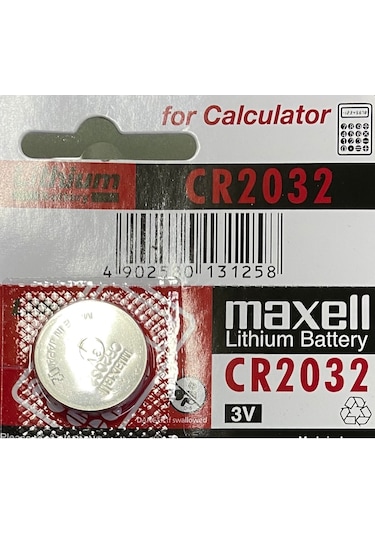 Maxell Cr 2032 Pil 3V Lithium Hafıza Bios Garaj Kepenk