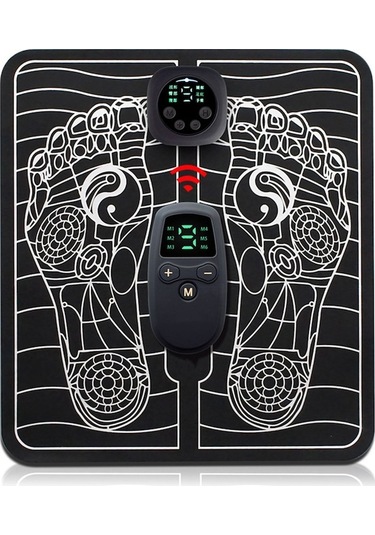 Taşınabilir Akıllı Ems Ayak Masaj Aleti - 6 Mod, 9 Seviye, Uzaktan Kumandalı Çok Renkli Çok Renkli